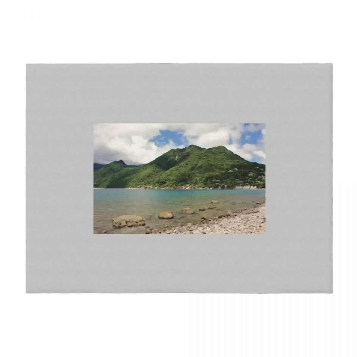 

a desolate Dominica landscape Throw Blanket Luxury Throw Summer Beddings Extra Large Throw Hair Blankets