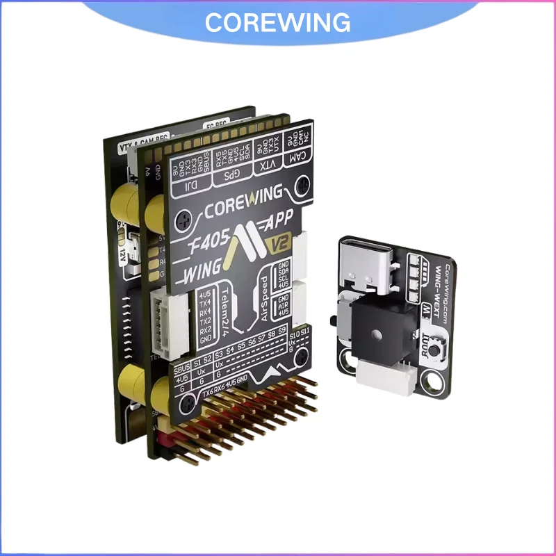 COREWING F405 WING V2 FC avec capteur de courant ICM42688, 3-6S 90A pour ArduPilot iNav VTOL