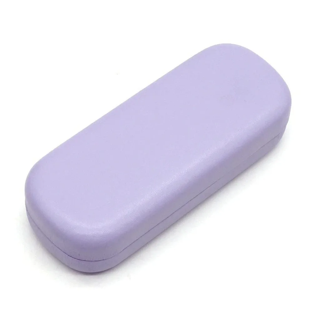 Portable Square Glasses Box PU Leather Waterproof Eyewear Case Solid Color Large Capacity Spectacle Case Women