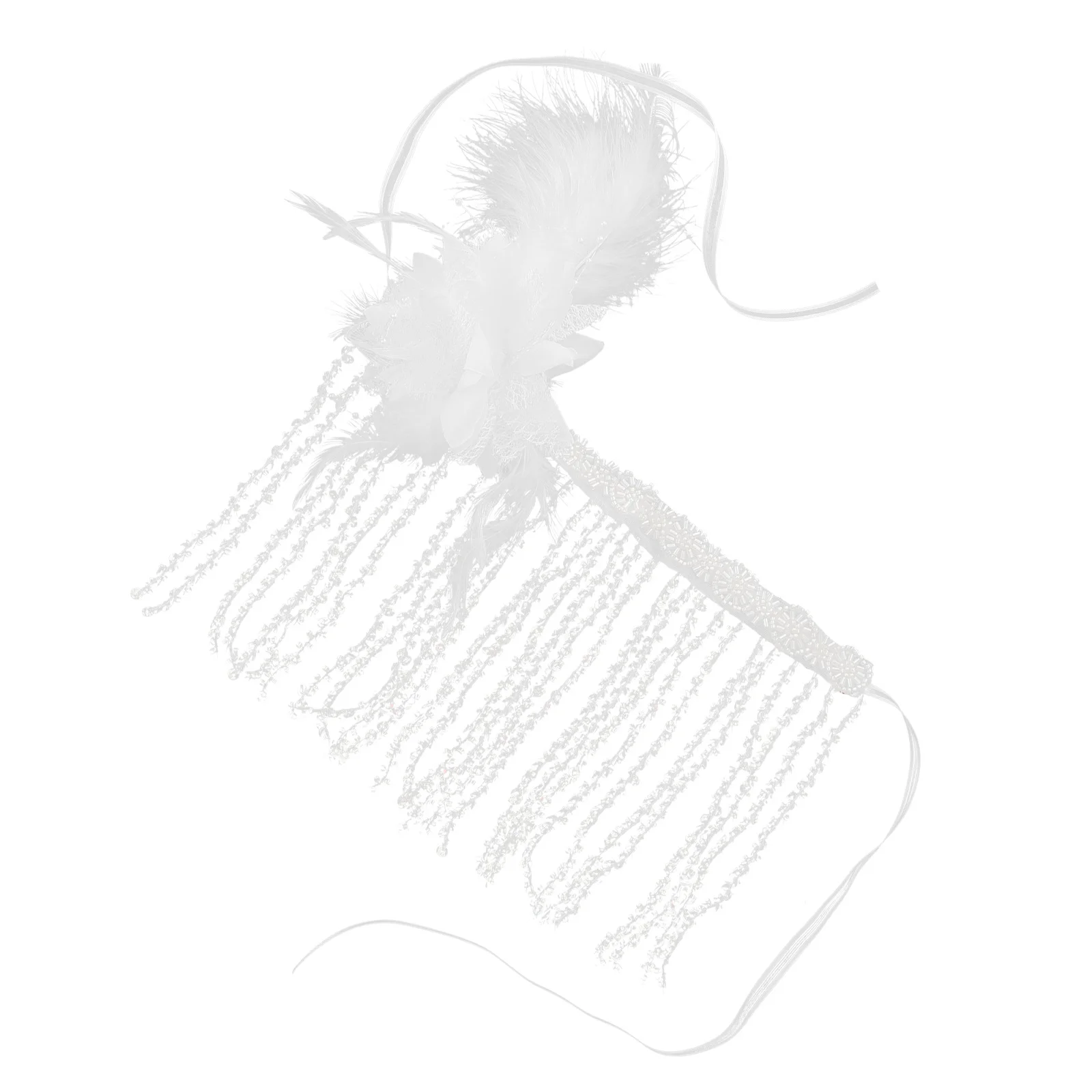 

White Tassel Punk Masquerade Face Mask Stylish Mysterious Gothic Party Halloween Rave Dance Accessory Tassel Mask