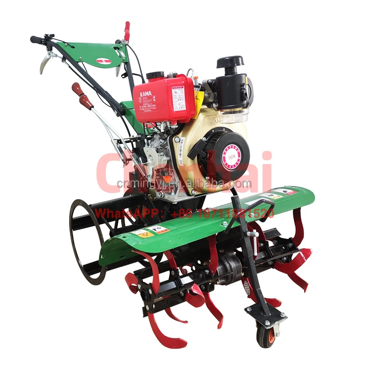 

Factory Direct Supply Four-wheel Drive Air Cooled Micro-tiller Cultivator Power Tillers Tractor Rotary Tiller