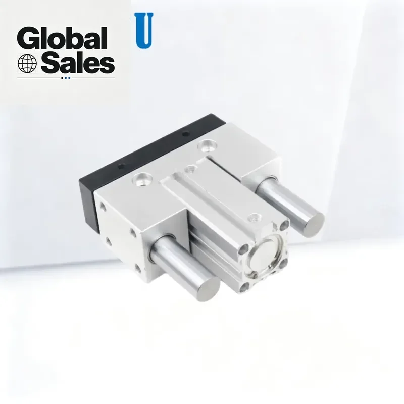 Side Mounted Guide Cylinder JCB Series Durable Construction Pneumatic Powered Machinery Bore 20/25/32/40/50/63