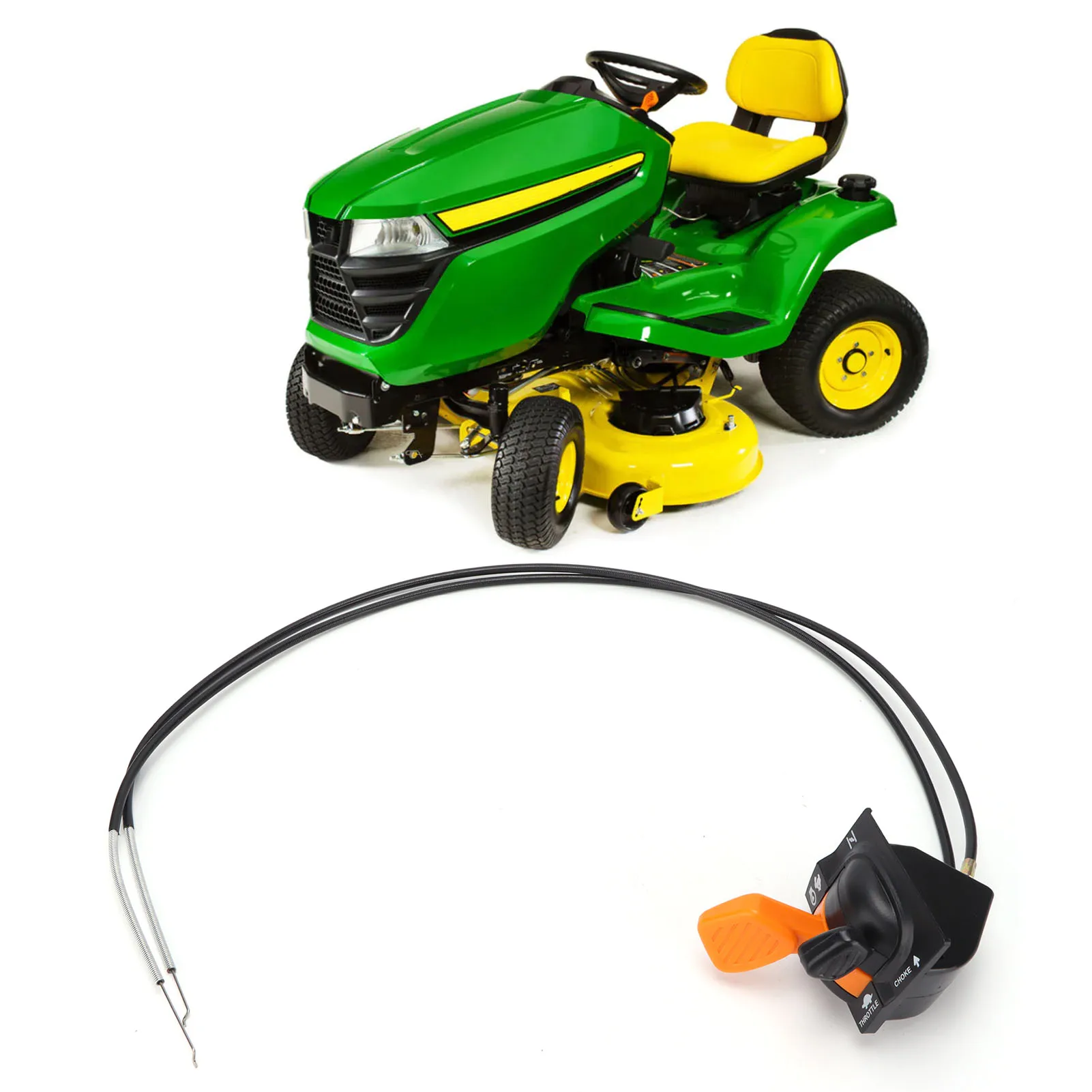 رافعة خنق الخانق مع كابل AM140333 لاستبدال جون ديري X305R X310 X530 X300 X300R X304 جديد #3