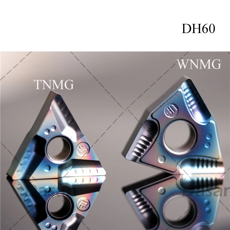 10Pcs TNMG160404คาร์ไบด์ TNMG160408 UF Hard อัลลอยด์ต้นฉบับ DH60เครื่องกลึง TNMG เครื่องมือกลึงเหล็กสแตนเลส