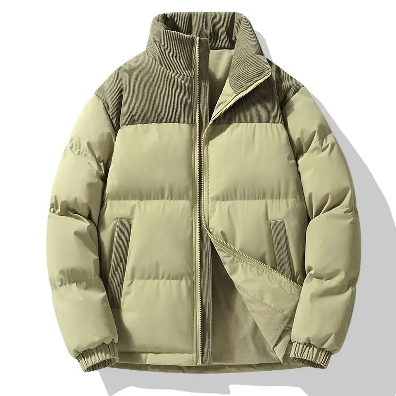 New 2026 winter men's and women's stand-up collar couple bread casual loose and thickened warm jackets cotton-padded clothes