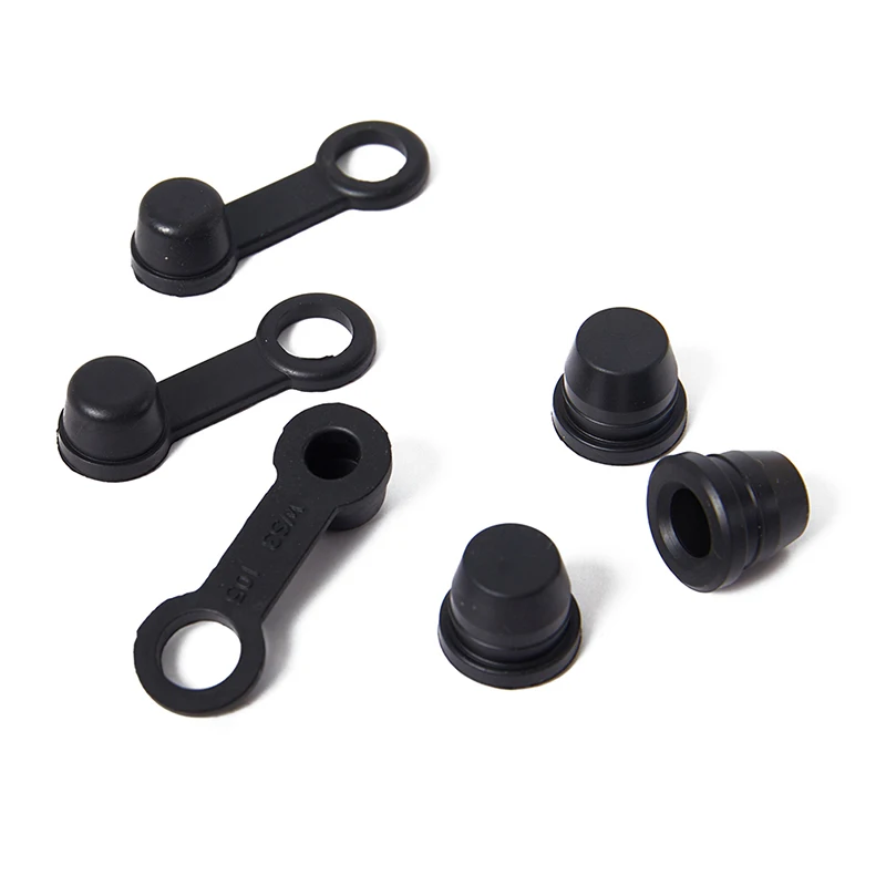 3Pcs Brake Caliper Bleeder Screw Cap Pump Dust Cover Cap Rubber Dust Cover Dustproof For Motorcycle Car Grease Zerk Fitting