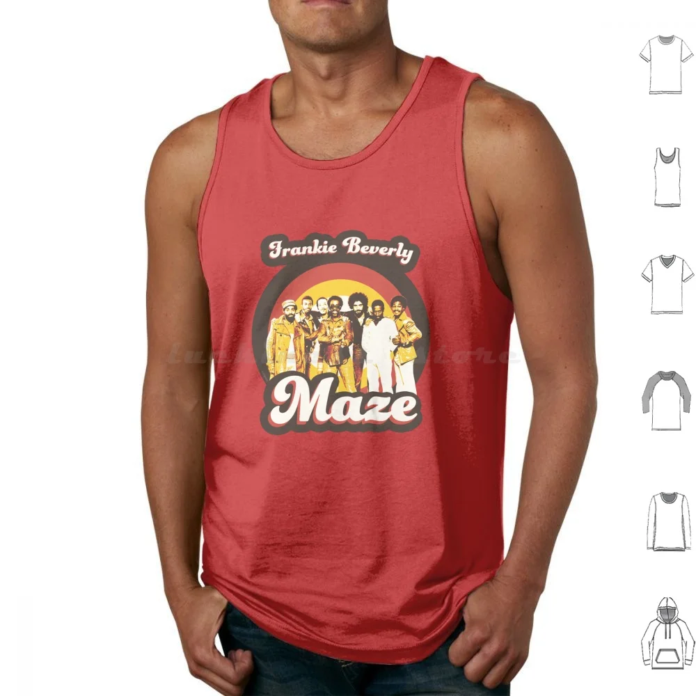 Frankie Beverly And Maze 70s Funky Soul Tank Tops Print Cotton Frankie Maze Beverly Music Soul Funk Singer 70s