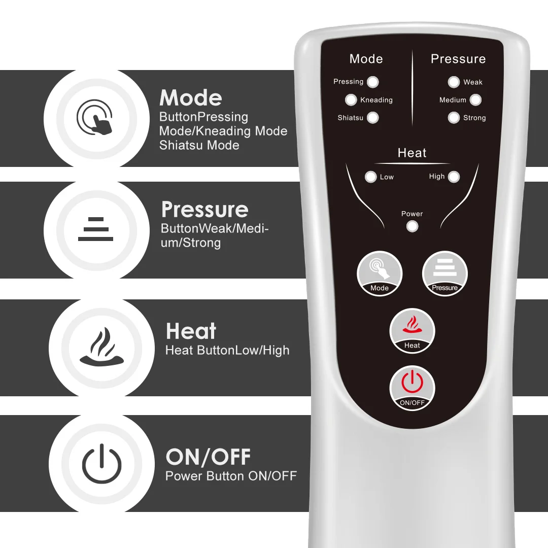 جهاز تدليك ضغط الهواء للساق من SEJOY لحرارة القدم، وتدليك الساق بضغط الهواء وتدليك الفخذ، ووحدة تحكم محمولة 3 أوضاع #3