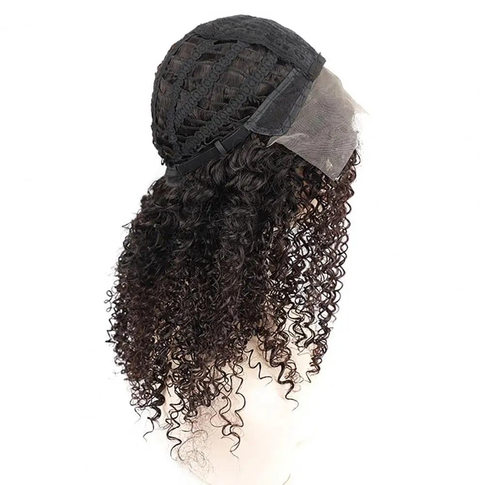 Perruque Lace Closure Wig Naturelle Bouclée, Deep Curly, à Reflets, Colorée, pour Femme