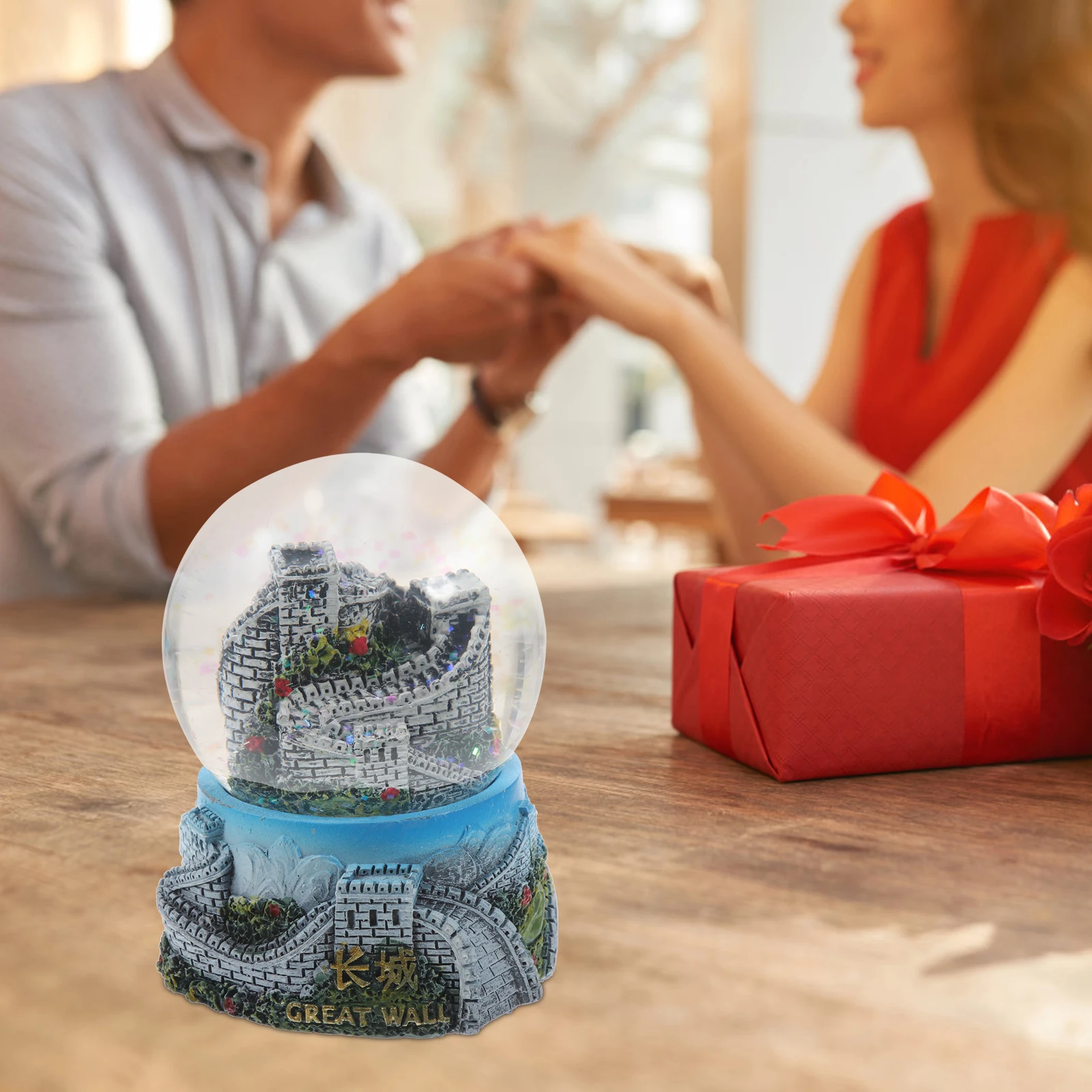 

Great Wall Crystal Ball Crafts Decorative Balls for Home of China Globe Glass Spheres Water Travel
