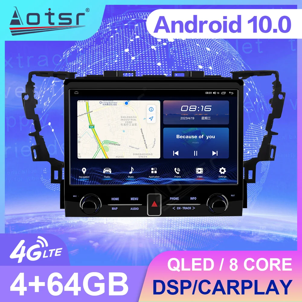 11.6 Inch For Toyota Alphard 2015-2019 Tesla Style Car GPS Navigation Multimedia Player Radio Tape Headunit HD