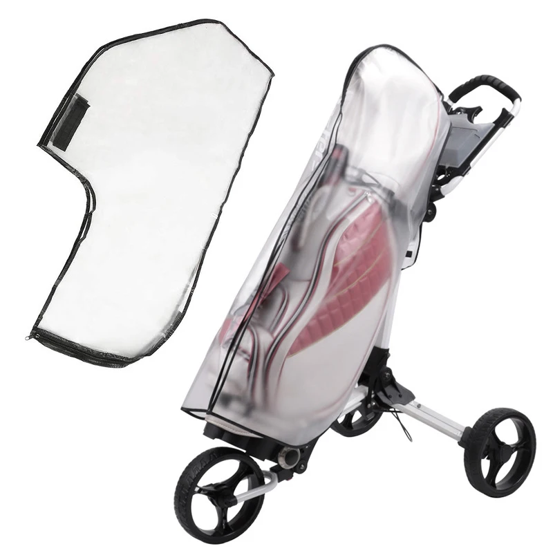 1PCS Golf Bag Cover With Zipper Golf Bag Rain Cover Waterproof Clear Universal Fit Outdoor Sports Equipment Protection