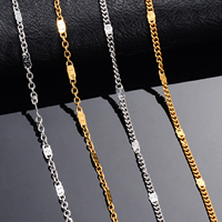 1.8mm Width Stainless Steel Tiny Link Chain Thin Necklace for Women Men Silver/Gold Color Creative Hip Hop Choker Jewelry Gift