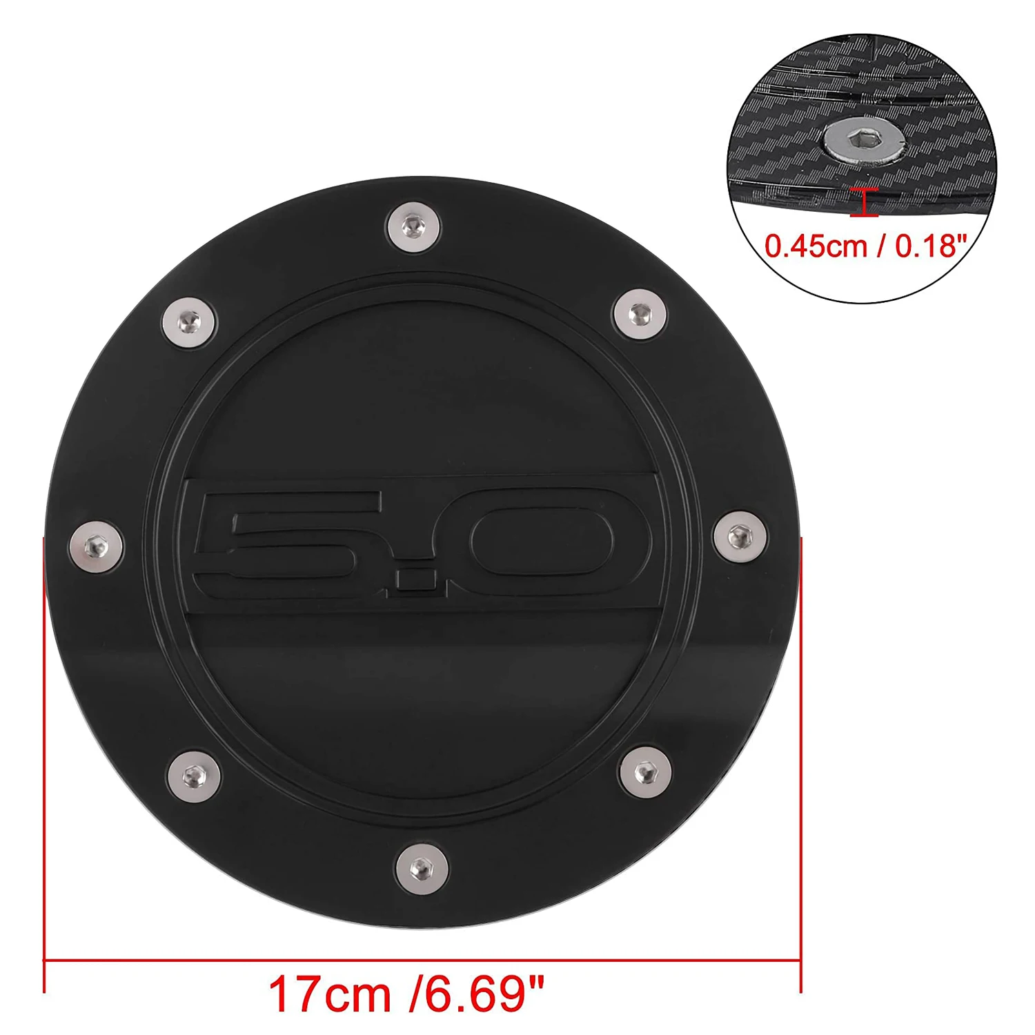 Auto-Tankdeckel Kraftstoff-Einfüllklappe Tankdeckel-Abdeckung für Ford für Ford Mustang GT 2015-2022 – Detail 7