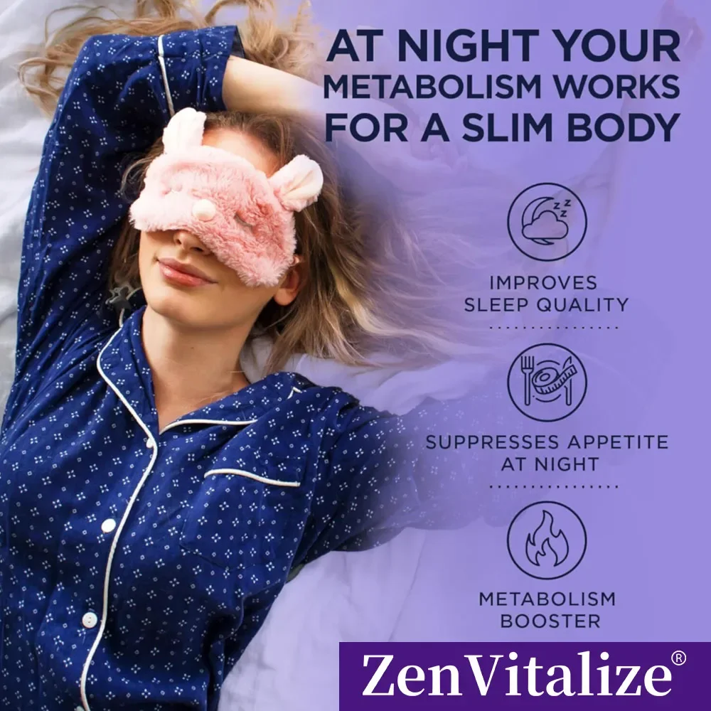 كبسولات حرق الدهون أثناء الليل - تقلل الشهية، مناسبة لكل من الرجال والنساء، وتعزيز عملية التمثيل الغذائي وتحسين جودة النوم