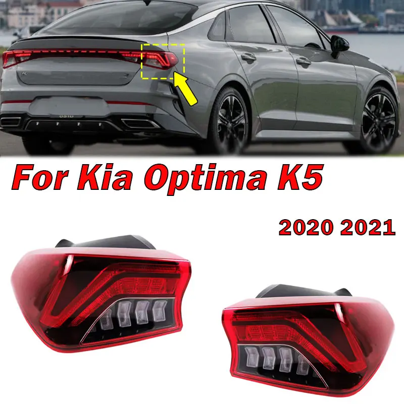 

Auto Exterior Accessories For Kia Optima K5 2020 2021 Rear LED Tail Light Turn Signal Lamp Warning Brake Car Taillight Assembly