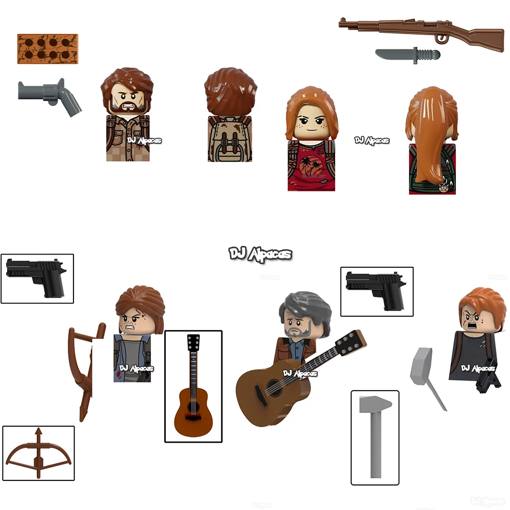 The Last of Us Building Blocks Figures Joel Toy Ellie Minifigures