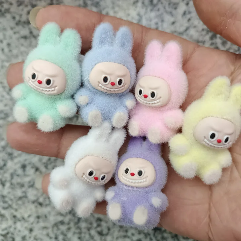 

6pcs Colorful Model Toy Cartoon PVC 3D Desktop Decoration Anime Figures Car Ornaments Dolls Girls for Gift