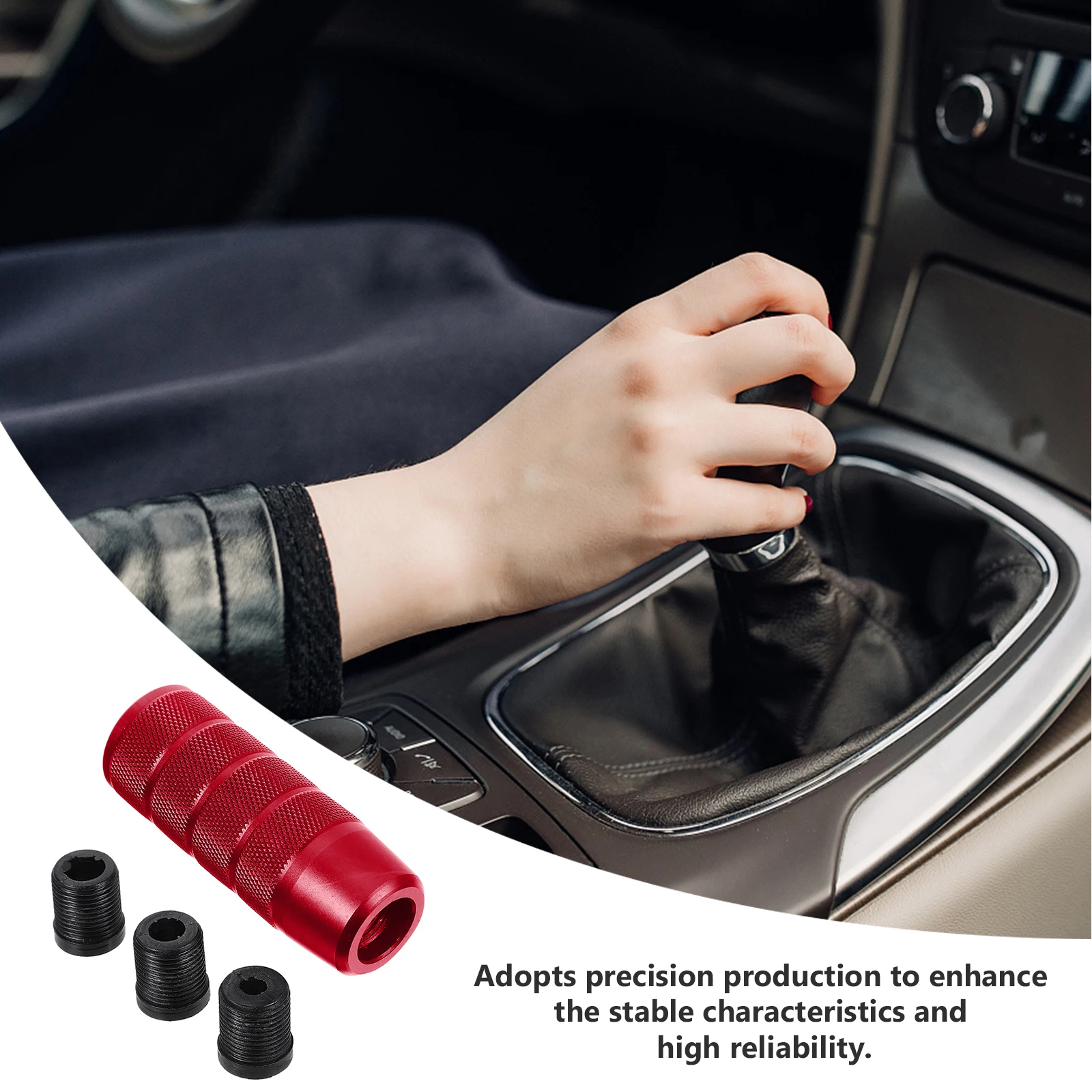 

Aluminum Alloy Gear Lever Replacement Shifter Head Car Accessories Durable Oxidation Resistant Lightweight