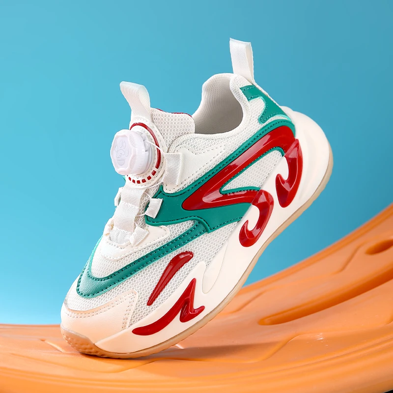 

Детская повседневная обувь, сетчатые кроссовки, детская прогулочная спортивная обувь, дышащие кроссовки для мальчиков и девочек, баскетбольные кроссовки на шнуровке