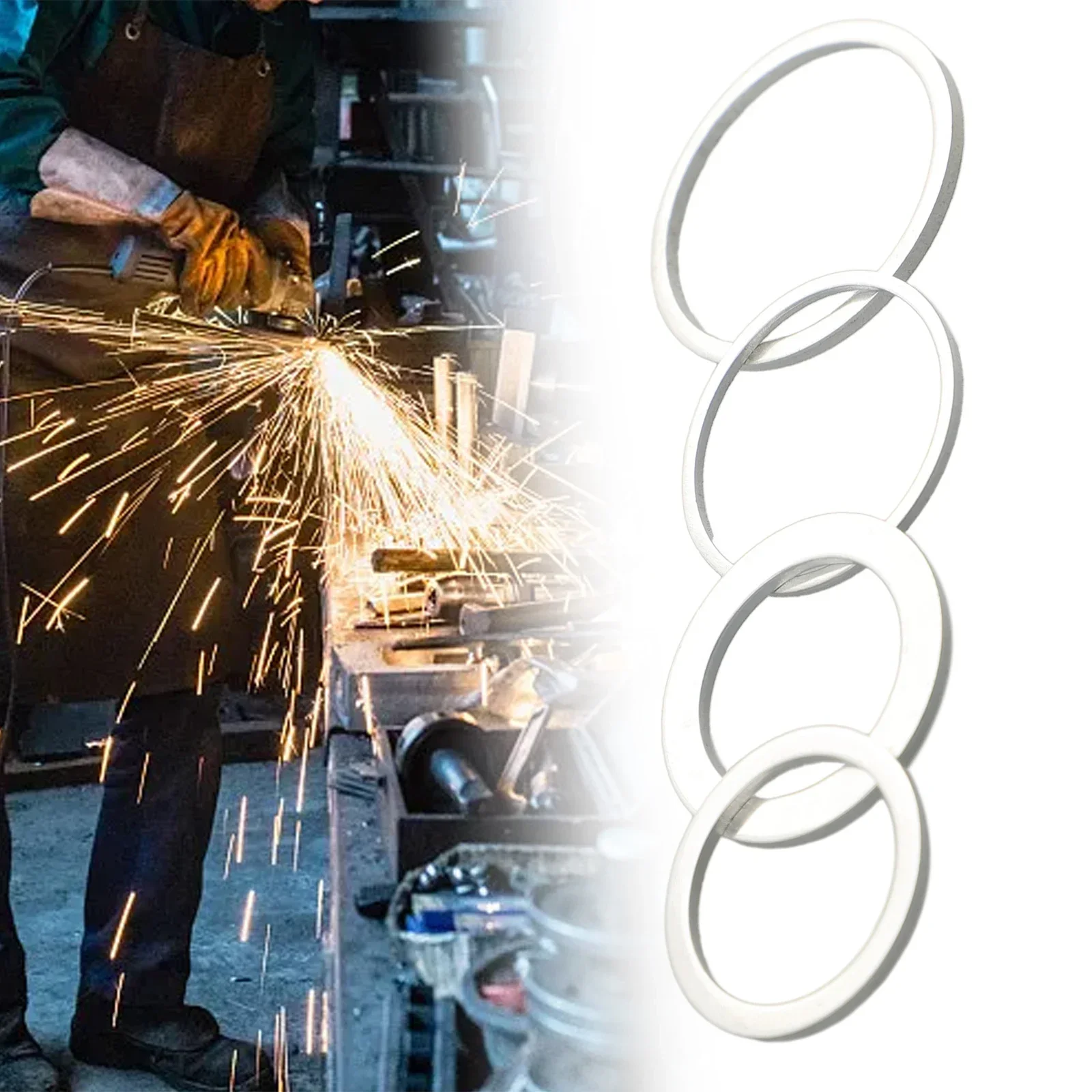 Circular Saw Ring Metal Reduction Ring Silver 4 Sizes 4Pcs Conversion Ring High Quality For Circular Saw Blade