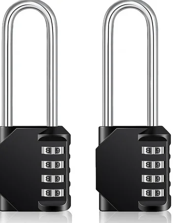 

Навесные замки ZHEGE, кодовые замки, 2 шт., кодовый код замков, 4-значные, шторы, замок для спортзала, защищенный от атмосферных воздействий замок, на открытом воздухе