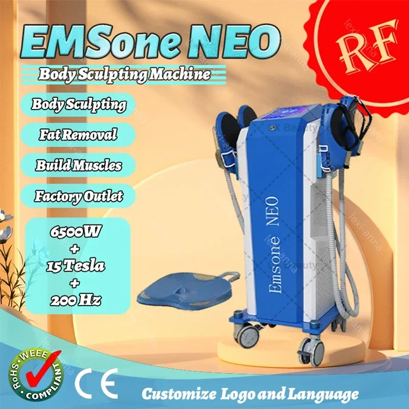 Professional RF Body Shaping Emsone Neo EMS 6500W Beauty and Health Slimming Weight lose Burns fat buttocks lifting Machine