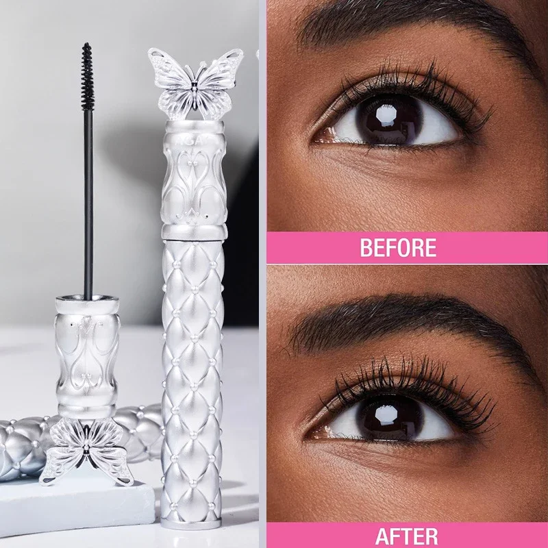 Agag Hoge Wasbare Mascara Make-Up, Volumenizing, Verlenging, Bepalend, Curling Waterdichte Mascara Carbon Black