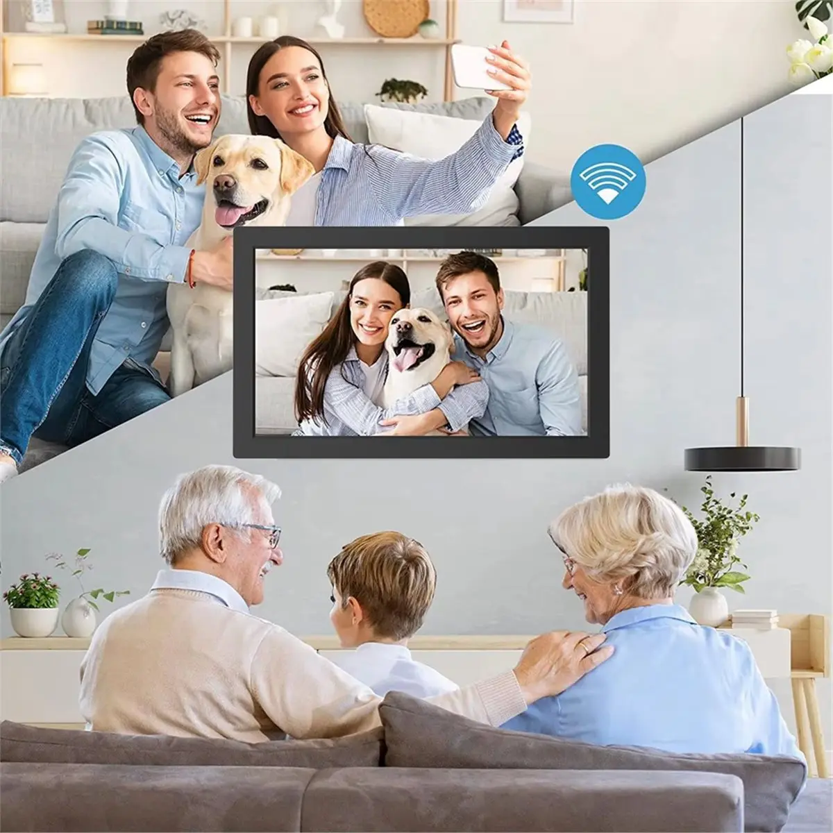 10.1 بوصة مخطط الأسرة الذكية التقويم الرقمي HD شاشة تعمل باللمس مع مخطط المهام خطط الوجبات FotoCube للعائلة الاتحاد الأوروبي التوصيل #2