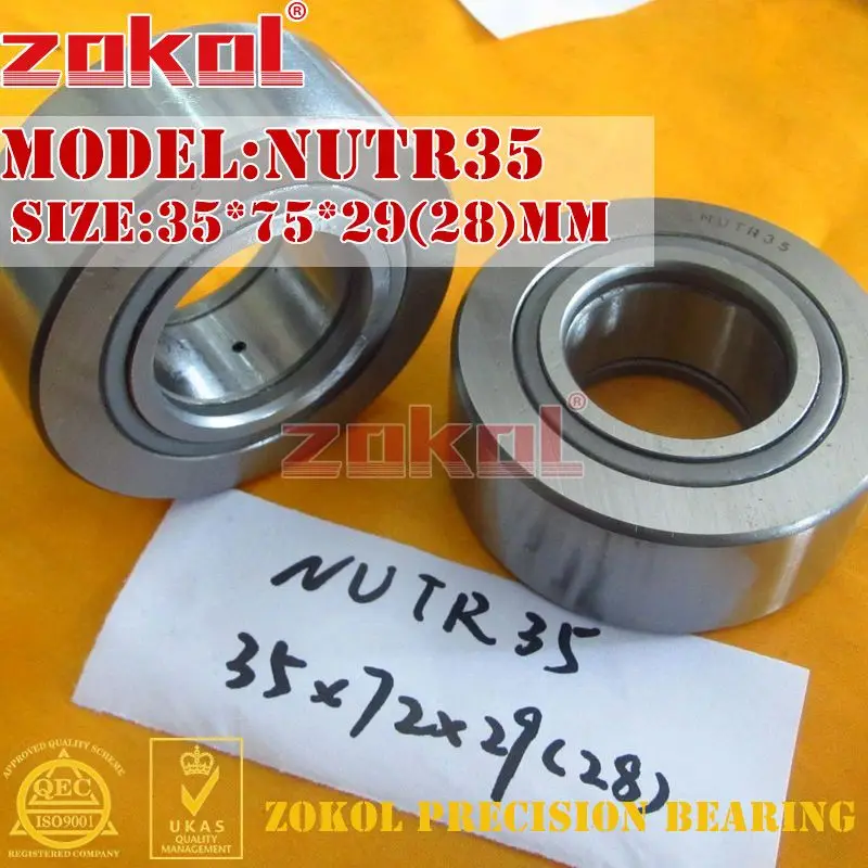 NUTR30 NUTR35 NUTR40 NUTR45 NUTR50 Bearings Roller Cam Follower Bearing 30*62*29 35*72*29 40*80*32 45*85*32 50*90*32