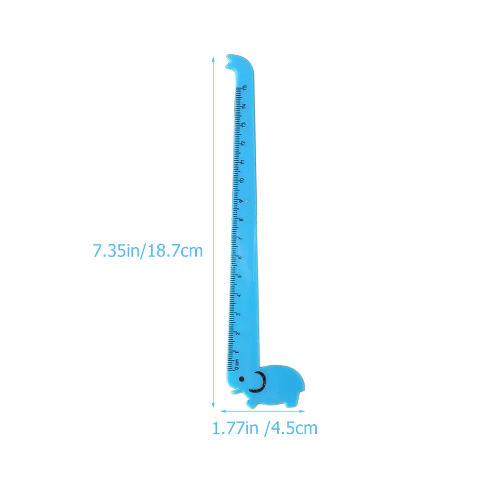 30 pz Giraffa Righello Adorabile Plastica Carino Studente Strumenti Portatile Per Bambini Righello Pittura Righelli Novità Righelli di plastica Per La Casa