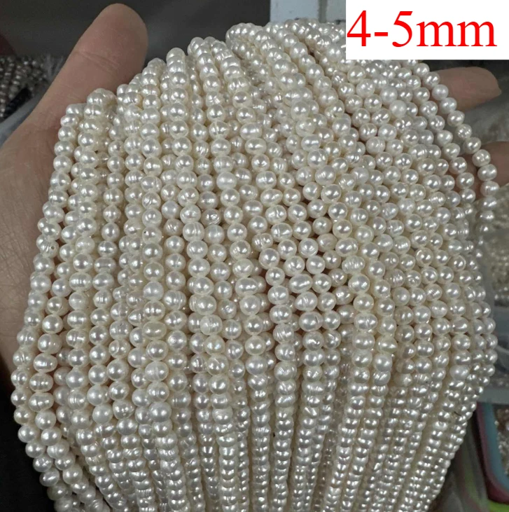 1,8-2 mm AA natuurlijke zoetwater kleine nabij ronde kraal parel geïsoleerde sieraden maken DIY ketting armband accessoires bruiloft vrouwen