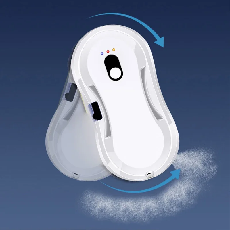 Smart Window Cleaning Robot for Indoor & Outdoor Use with Ultrasonic Water Spray And Vacuum Wash - Robotic Glass Cleaner