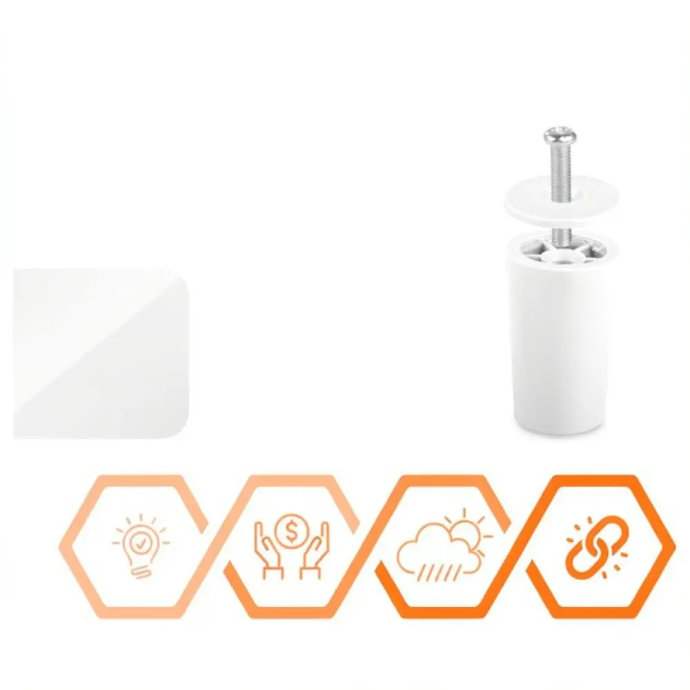 Roller Shade Hardware Accessories Plastic Limit Stopper Kit Anti Derailment Protection For Window Curtains