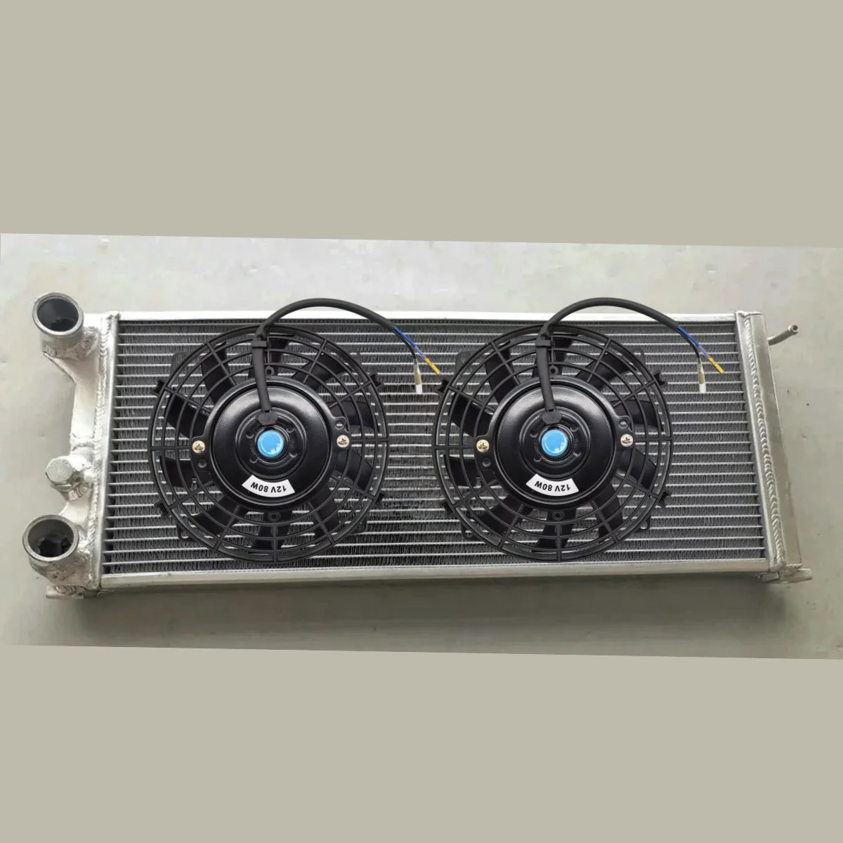 Radiatore+Ventole In Alluminio Per Fiat Panda 1000 1100 1985-2004; Lancia/Autobianchi Y10 1985-1995 1.0L 1.1L