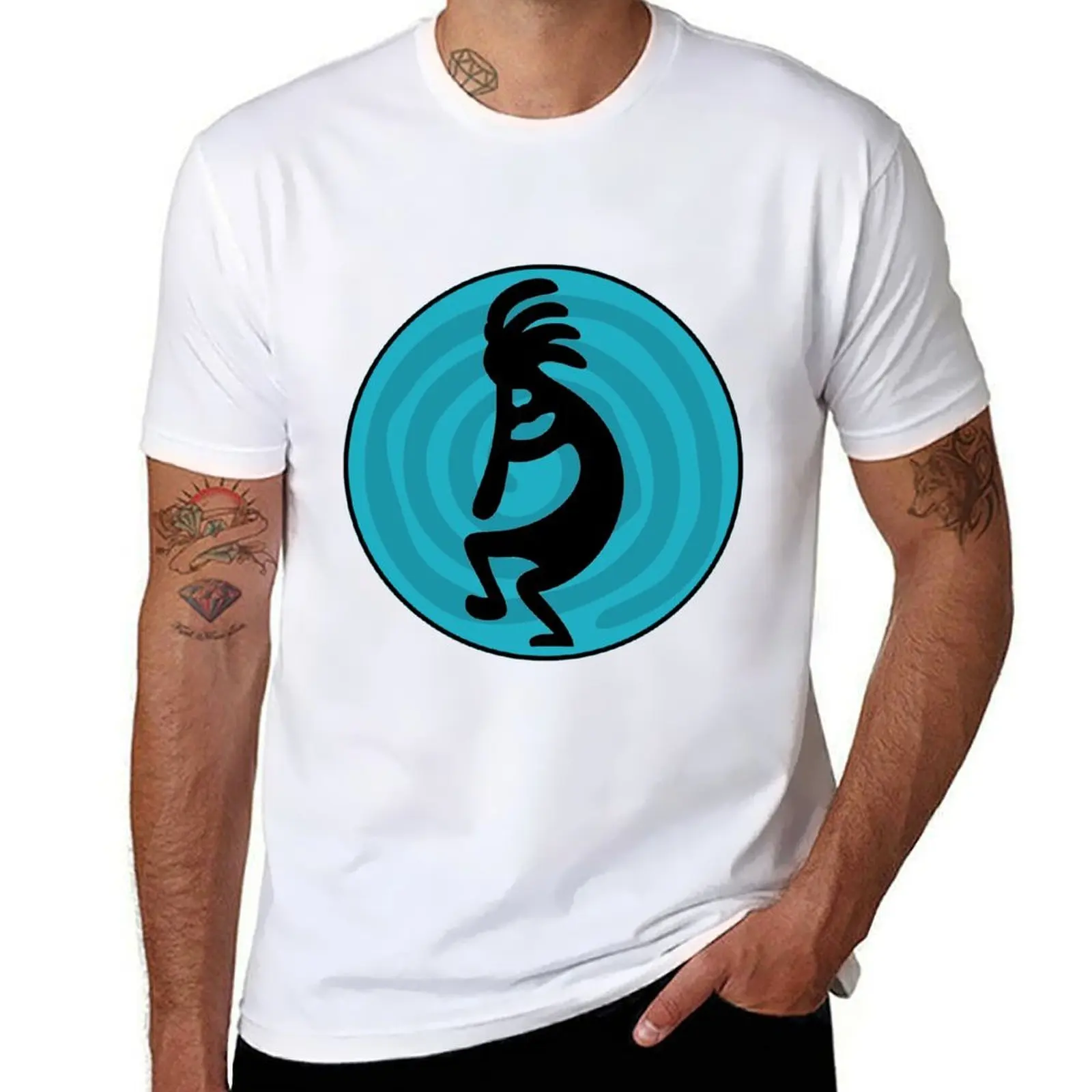 

Kokopelli Flute T-Shirt man t shirts high quality luxury brand t shirts for man graphic vintage T-Shirt