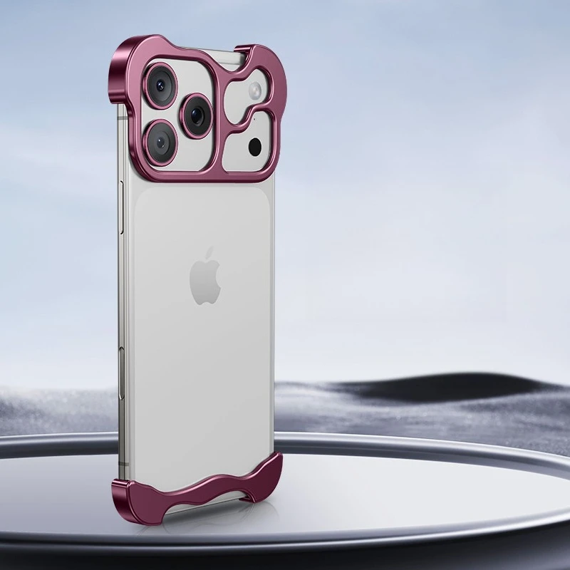 Metalowy bezramkowy futerał z odprowadzaniem ciepła do iPhone 18 17 Air Pro Max Plus z pustą ramką chroniącą obiektyw i odporną na wstrząsy konstrukcją. — zdjęcie produktu 7