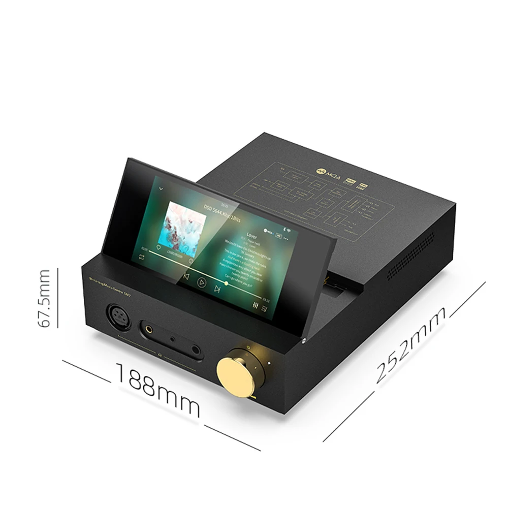 Shanling  EM7 ES9038Pro DAC Headphone Amplifier Android 10 All-in-one Desktop Music Player Bluetooth5.0 768KHz DSD512 HiFi AMP
