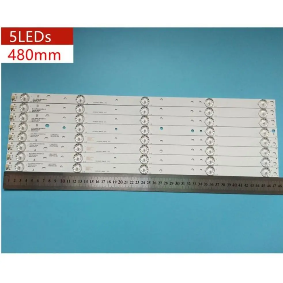 

479mm 8pcs LED Strip For PHILIPS 50'' JS-D-JP5020-A51EC B51EC D50-F2000 LED50FHDS