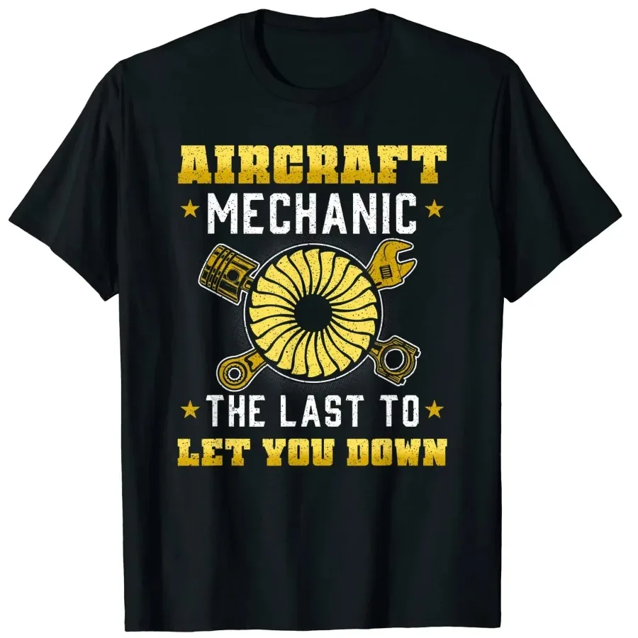 Aircraft Aviation Airplane Mechanic Flying Maintenance T Shirt. New 100% Cotton Short Sleeve O-Neck T-shirt Casual Mens Top