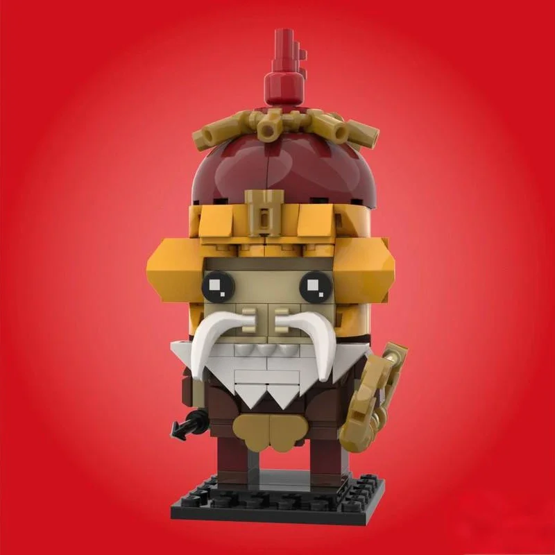 

172pcs MOC HUANG zhonges Brickheadz Building Blocks Christmas Gift Advanced Display for Serious Brick Collectors STEAM Learning