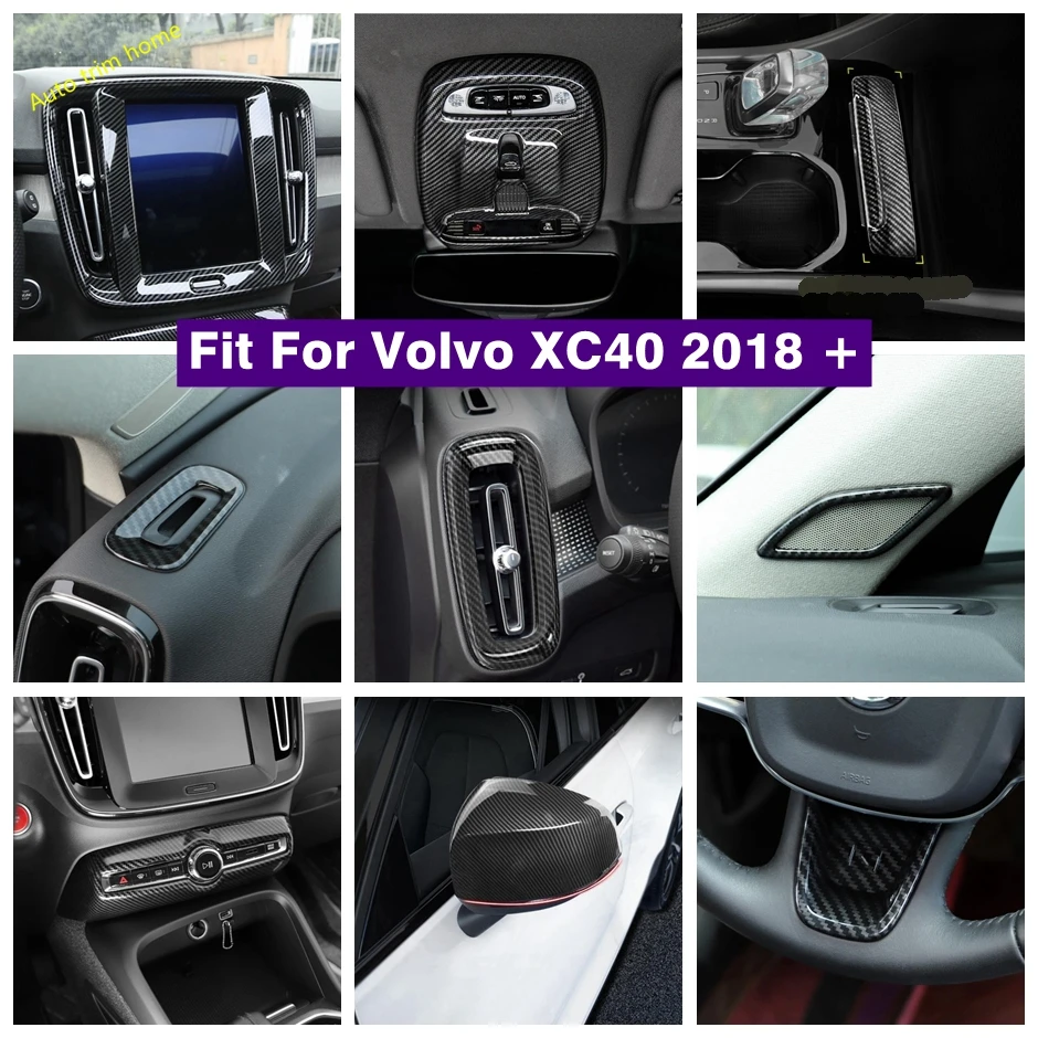 

Steering Wheel / Rearview Mirror Cap / Dashboard / Air Conditioner AC Outlet / Light Control Switch For Volvo XC40 2019 - 2023