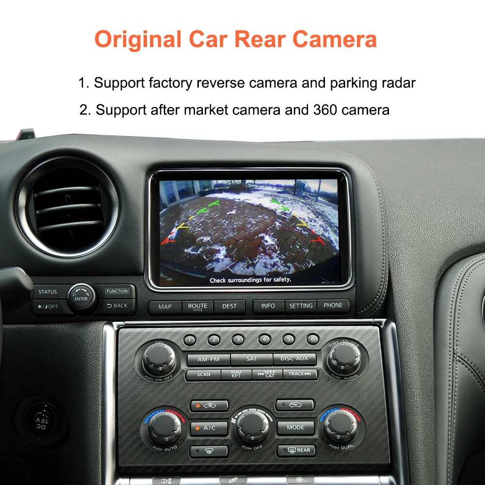 Bonroad Wireless Carplay Android Auto Modulbox für HD-Bildschirm Nissan GT-R Pathfinder Quest 370Z Patrol Mirror Link Interface – Detail 9