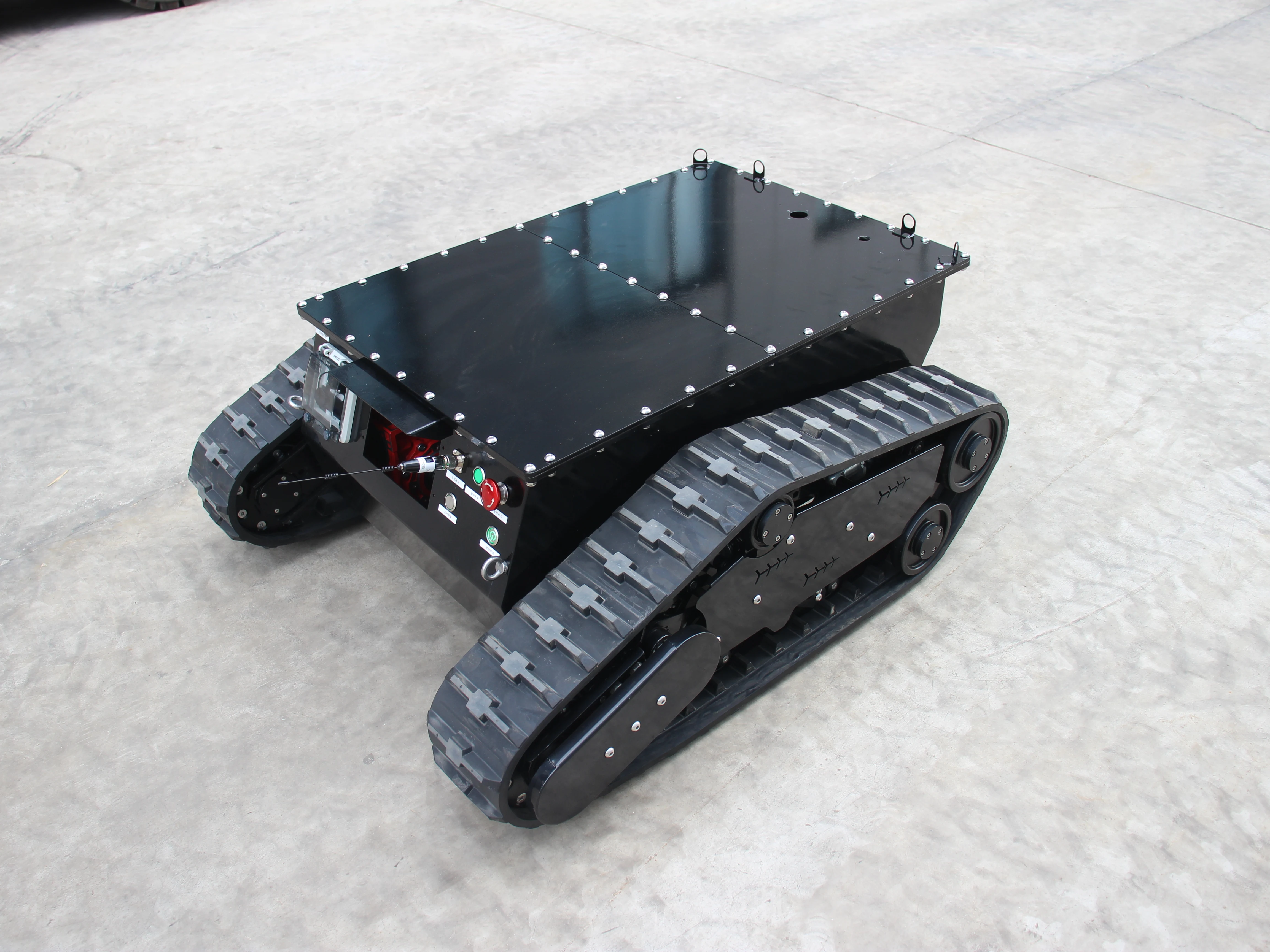 PLT-1000 1500w Electric Atv Motor Drive Rubber Tracked Robot Tank Chassis Platform for Sand and Multi Function Development