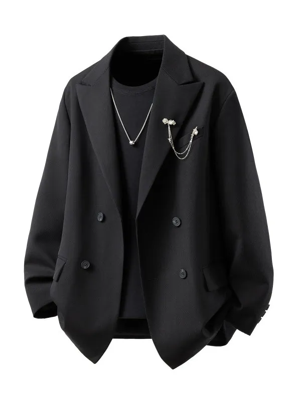 

Мужской костюм Bla с двубортным пиджаком на пуговицах, для свадьбы, официальных мероприятий, премиум-класса, приталенный крой, повседневная одежда