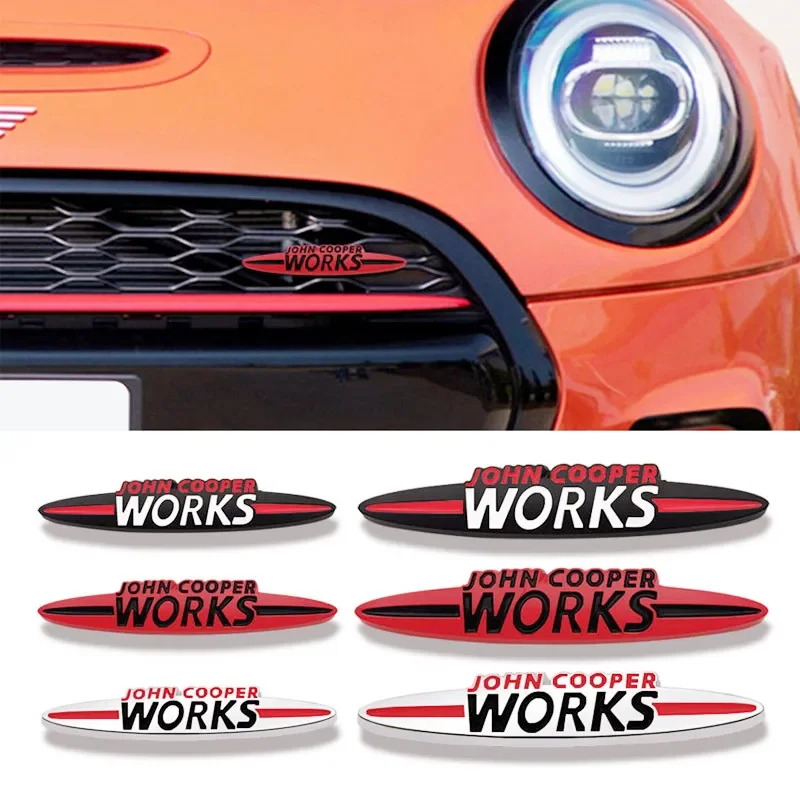 JCW-Emblema de John Cooper Works, Decalques para Mini Coopers, Clubman, Countryman Adesivos de carro, R50, R52, R53, R55, R56, R57, R58, F55, Metal