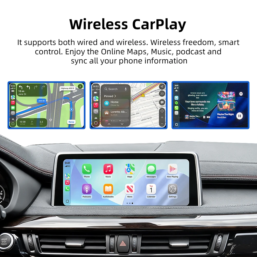 OEM Drahtloses CarPlay-Modul für BMW NBT, CIC System 1 2 3 4 5 6 7 X1 X3 X4 X5 X6 MINI F56 F15 F16 F25 F26 F48 F01 F10 F22 F20 – Detail 6