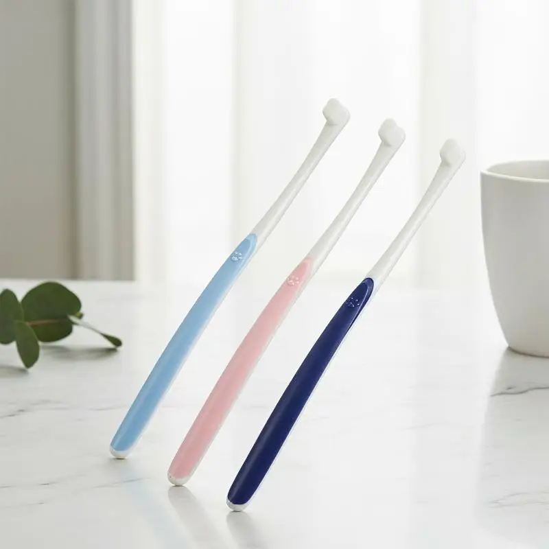 Dog Round Head Toothbrush High Efficiency Soft Brush Remove Bad Breath Tartar Pet Dental Care for Pet Owners Home Use