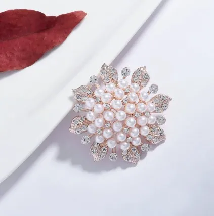 

Diamond studded high-end brooch, suit coat sweater bow brooch, creative zircon scarf buckle brooch, wholesale