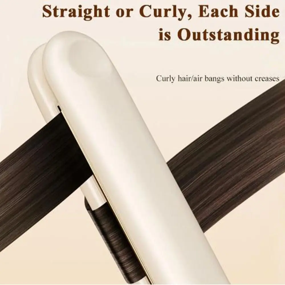 

Ceramic Plates Negative Ion Straightener Quick Heating 12 Level Temperature Control Electric Hair Straightener Damage Free